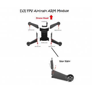 DJI FPV Aircraft Arm Module - Rear Right